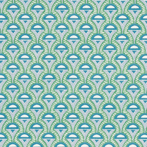 Schumacher Fabric Abelino Green & Peacock 179582