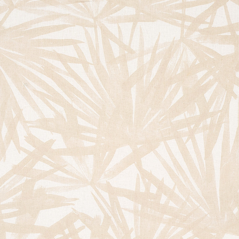 Sunlit Palm Linen Sand 179603 by Schumacher Fabric Schumacher Fabric Sunlit Palm Linen Sand 179603Fabric LINEN 100% CHINA </p><p>Repeat: H: HORZ. 27" (69CM) , V: VERT. 27" (69CM) 54 - Fabric Carolina -