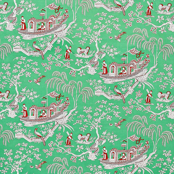 Matsudana Jade 179610 by Schumacher Fabric Schumacher Fabric Matsudana Jade 179610Fabric COTTON 100% THAILAND </p><p>Repeat: H: HORZ. 54" (137CM) , V: VERT. 16 3/4" (43CM) 54 - Fabric Carolina -