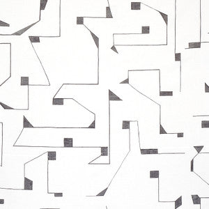Schumacher Fabric Circuit Grey 179691