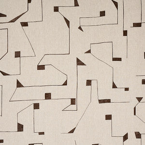 Schumacher Fabric Circuit Carbon 179692