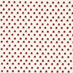 Schumacher Fabric Berry Hand Block Print Iron & Rose 179730