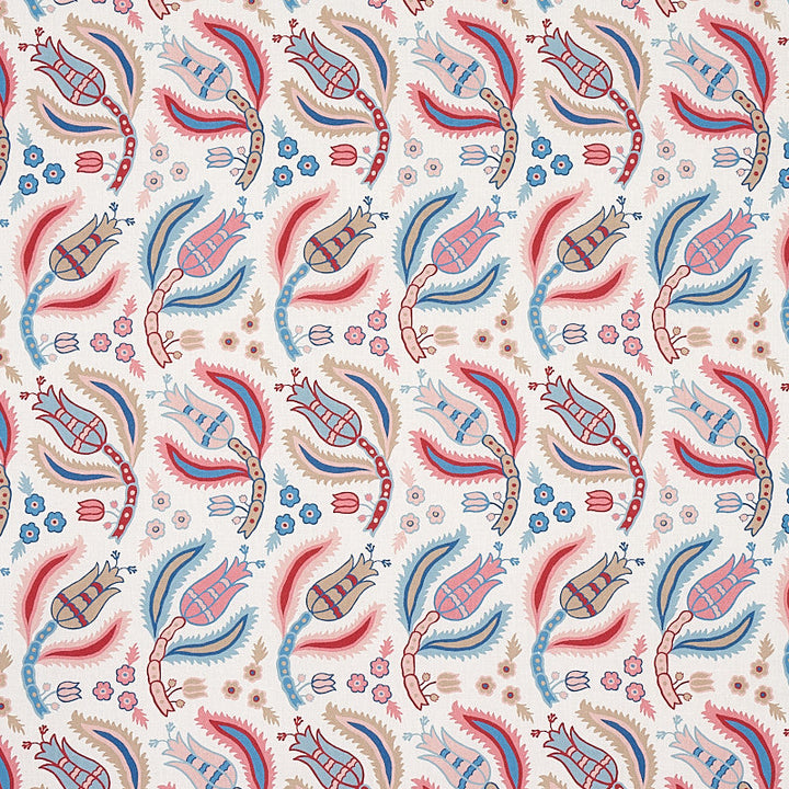 Malabar Vine Sky & Rose 179851 by Schumacher Fabric Schumacher Fabric Malabar Vine Sky & Rose 179851Fabric LINEN 100% UNITED KINGDOM </p><p>Repeat: H: HORZ. 9" (23CM), V: VERT. 12 1/2" (32CM) 54 - Fabric Carolina -