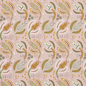 Schumacher Fabric Malabar Vine Blush 179852