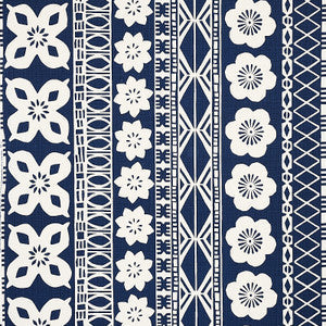 Schumacher Fabric Mrs. Howell Indigo 179872