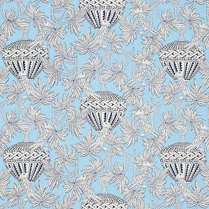 Schumacher Fabric Santarem Sky 179941