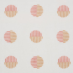 Schumacher Fabric Ando Hand Block Print Rust & Ochre 180001