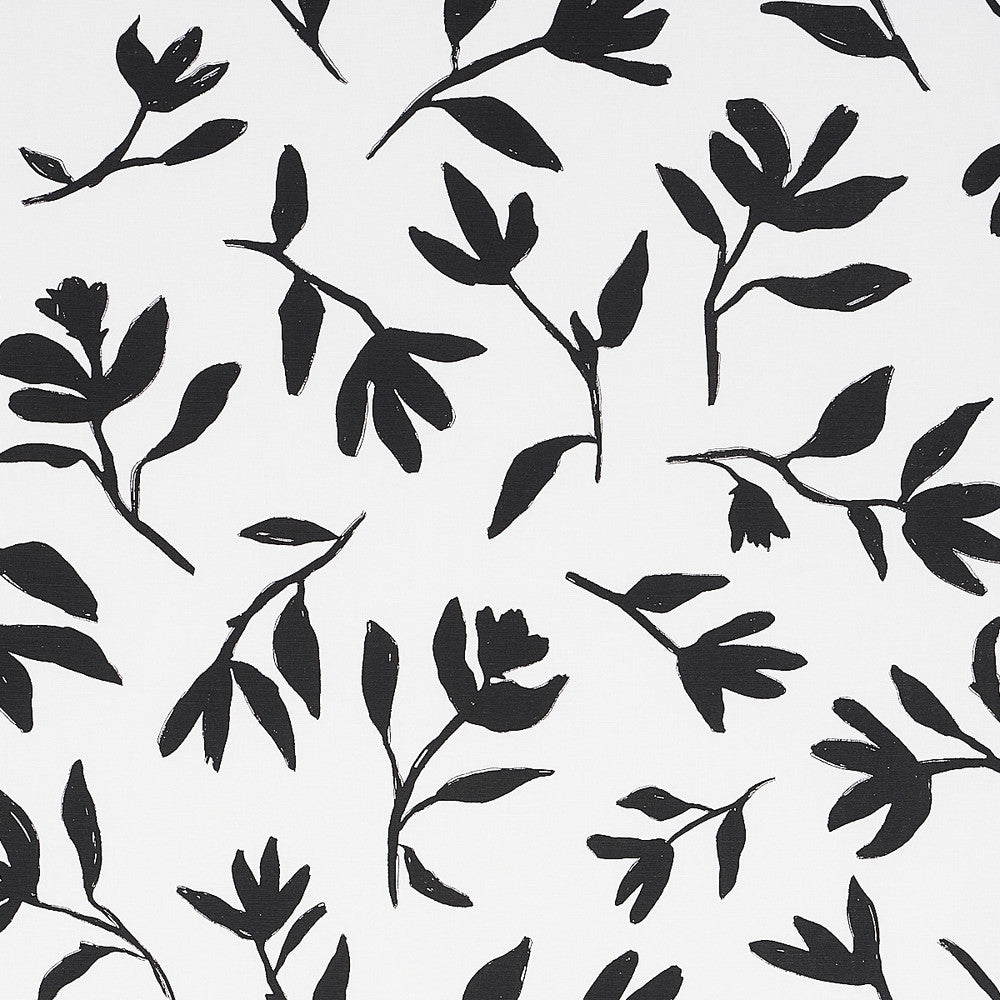 Laurel Black 180011 by Schumacher Fabric Schumacher Fabric Laurel Black 180011Fabric COTTON 75% </p><p>Repeat: H: HORZ. 54" (137CM), V: VERT. 36" (91CM) 54" (137CM) - Fabric Carolina -