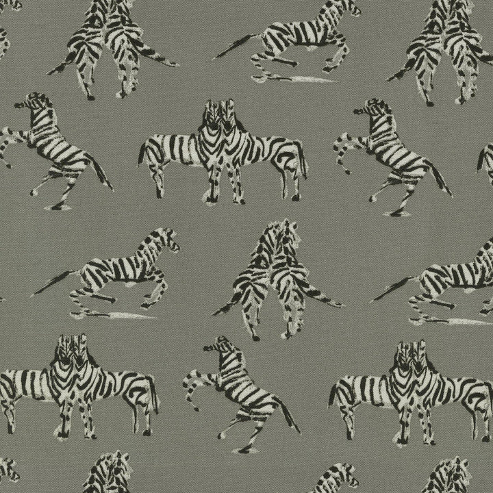Od Dr Zebra Silver 180261 by Novogratz Designer Fabric - 100% Polyester PAKISTAN Horizontal: 9 and Vertical: 12.75 55 - Swanky Fabrics -