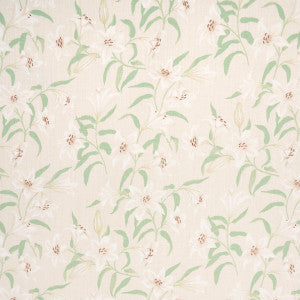 Schumacher Fabric Scattered Lilies Cream 180300