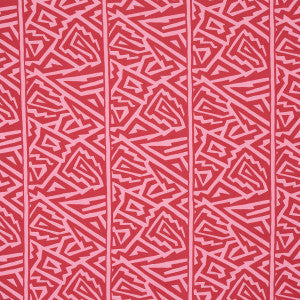 Schumacher Fabric Jagged Maze Pink 180322