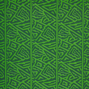 Schumacher Fabric Jagged Maze Green 180323