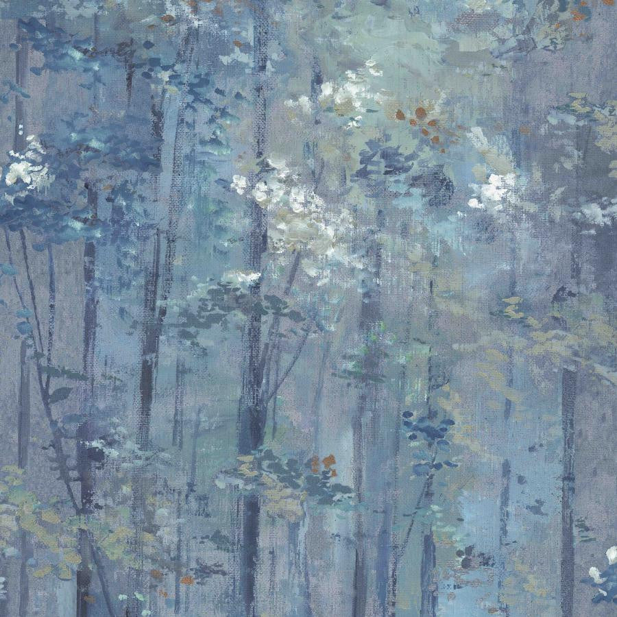 Glade (Wp) # 03 Lagoon by 1838 Wallcoverings Designer Wallpaper Aurora HALF DROP PASTE THE WALL UNITED KINGDOM V-25" 20.5"X11YD - Swanky Fabrics -