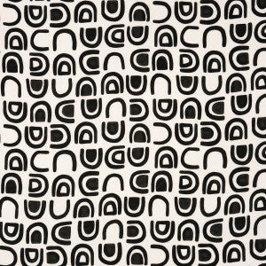 Schumacher Fabric Threshold Printed Linen Carbon 180421