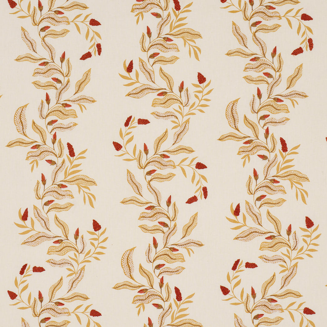 Schumacher Fabric Vagary Vines - Honeycomb