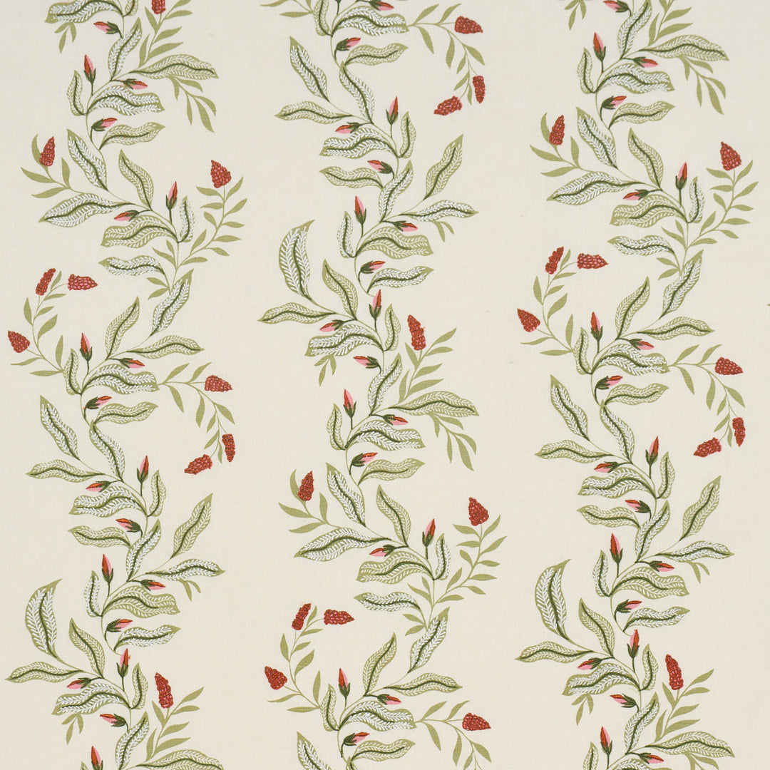 Schumacher Fabric Vagary Vines - Watermelon