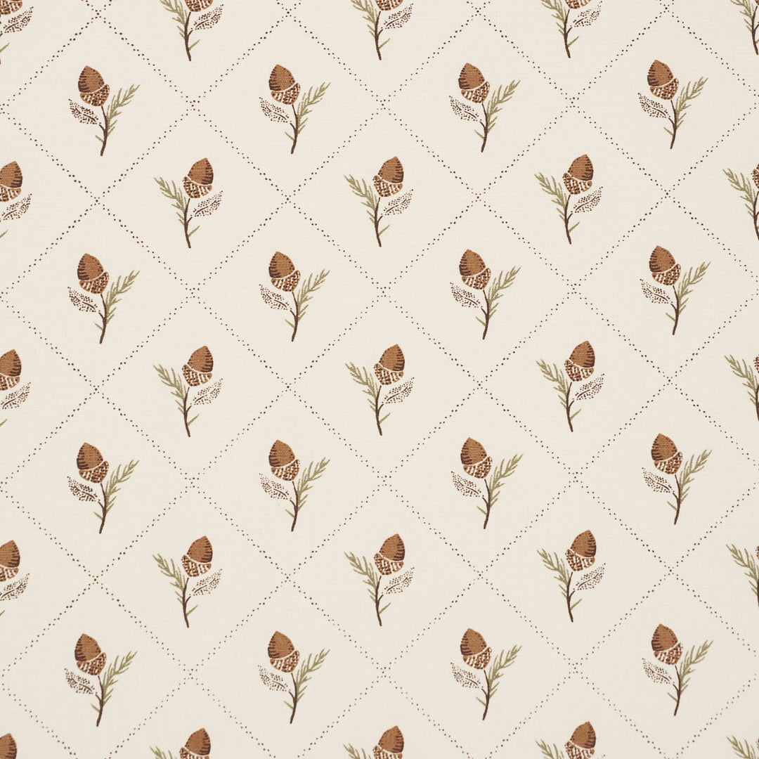 Schumacher Fabric Holden Hand Print - Cream
