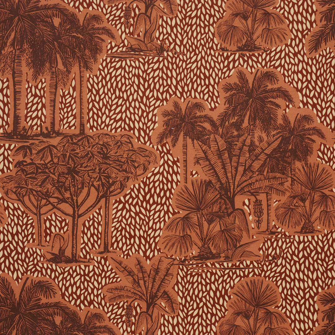 Schumacher Fabric Tropical Safari Print - Sunset In Los Llanos
