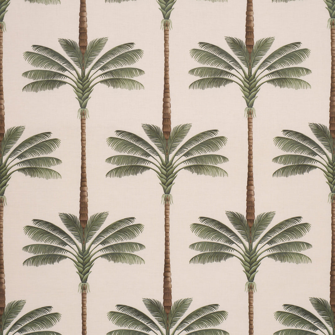 Schumacher Fabric A Palm Is A Palm Print - Daylight Evergreen