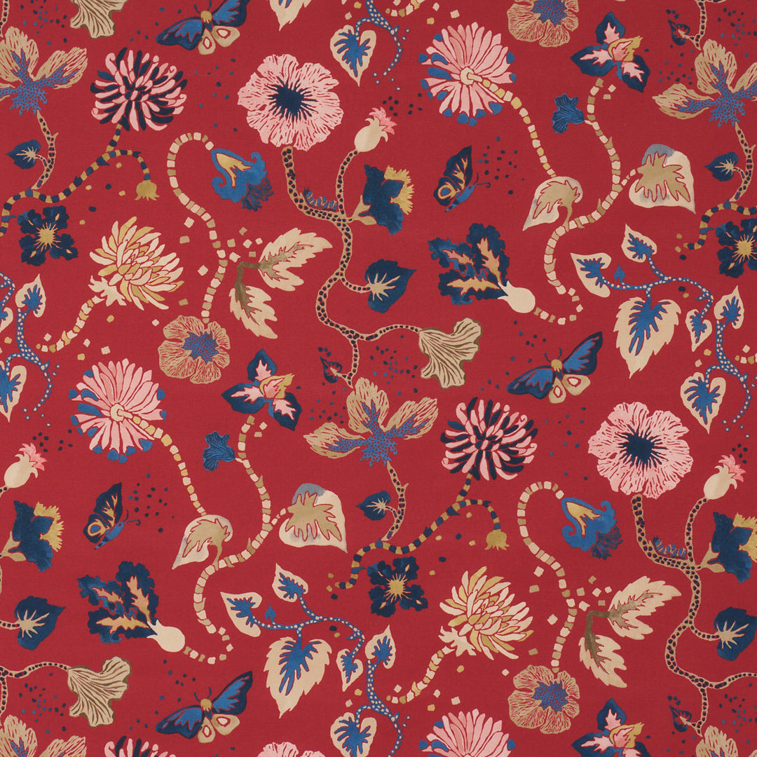 Schumacher Fabric Gloriette - Red