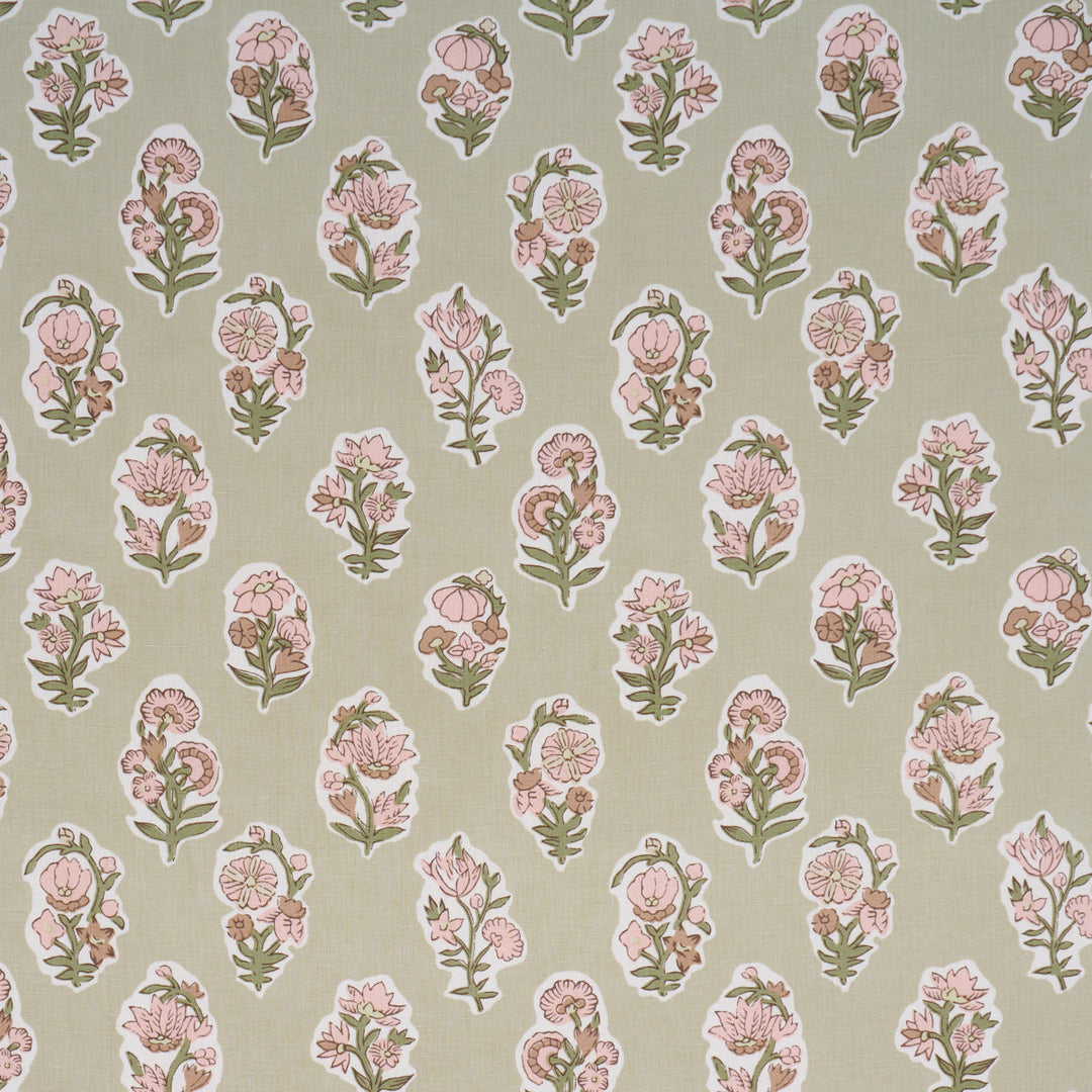 Schumacher Fabric Anessa Hand-Screen Print - Petal