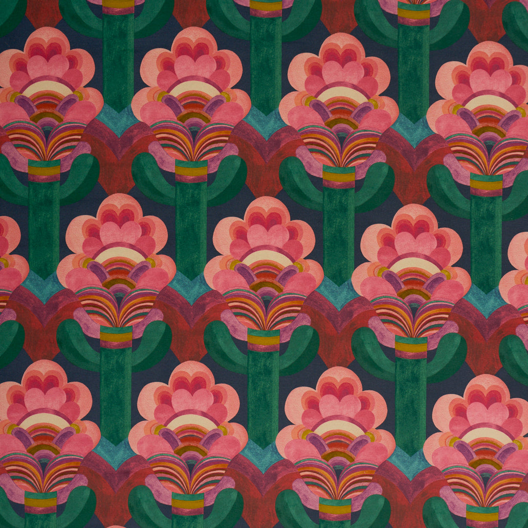 Schumacher Fabric Fleur Indienne Velvet - Rose