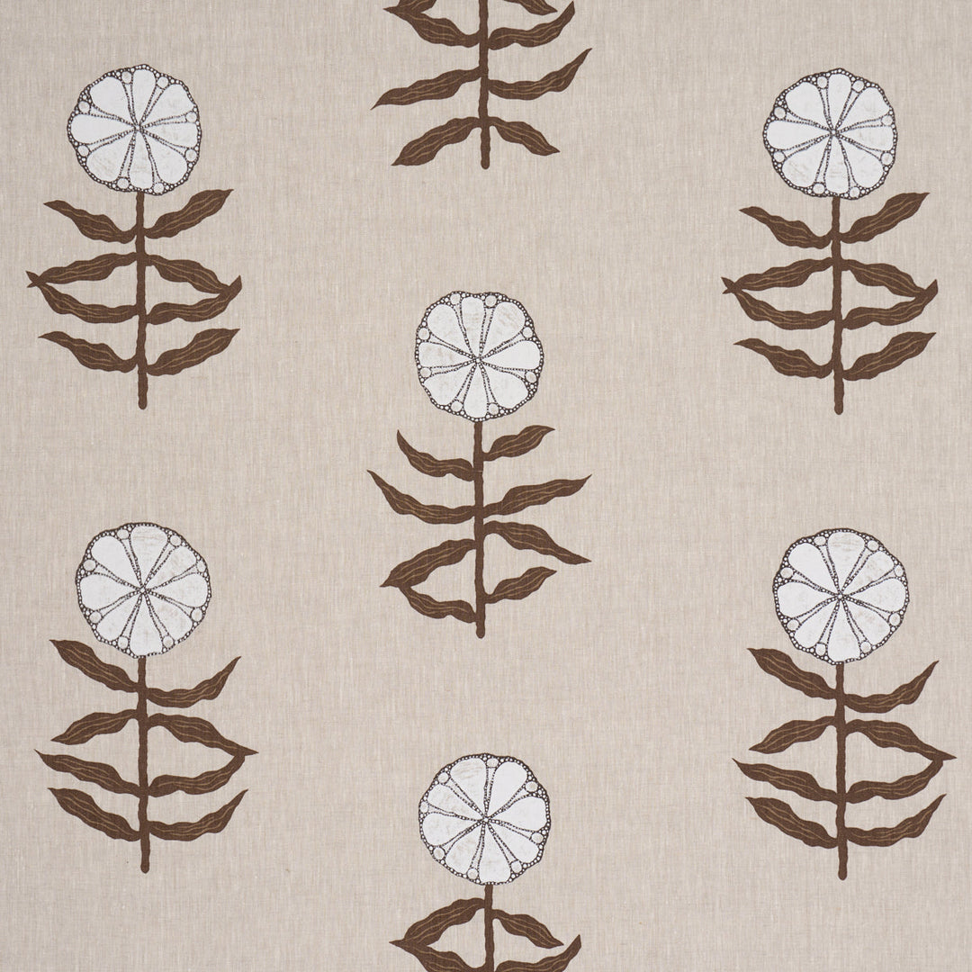 Schumacher Fabric Pretty Petals Screen-Print - Birch