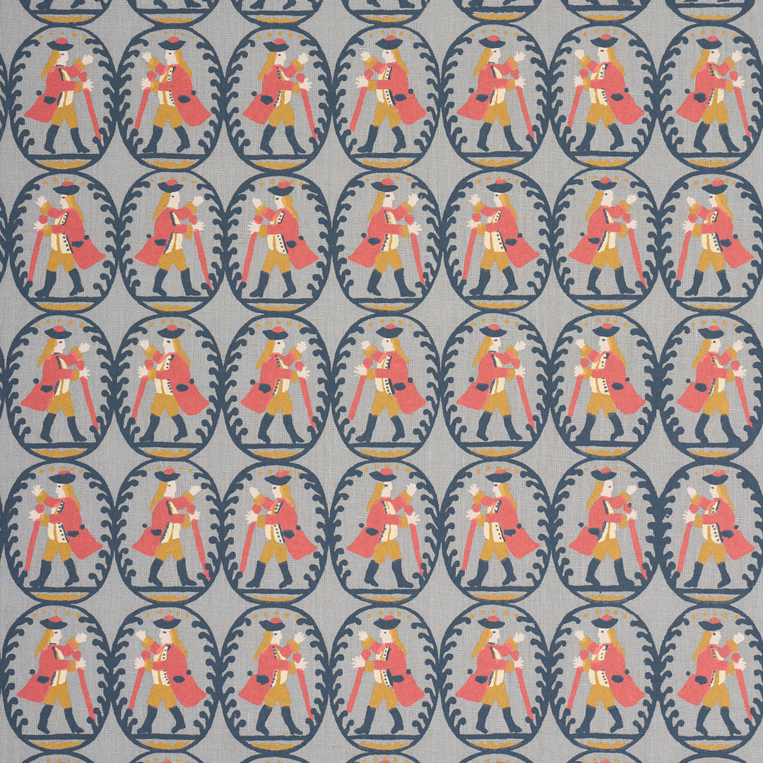 Schumacher Fabric Country Gentleman - Blue