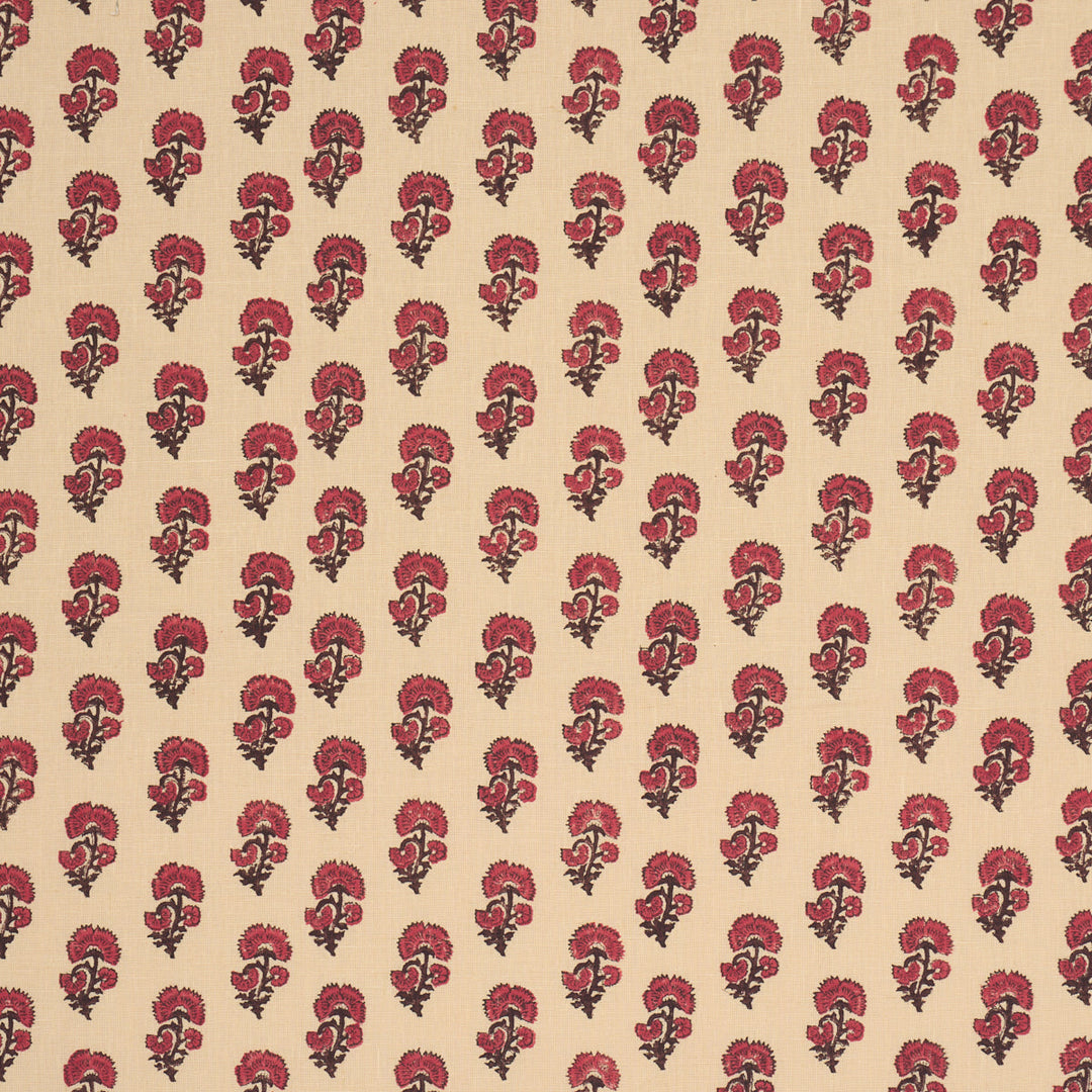 Schumacher Fabric Kaasni Hand-Block Print - Red