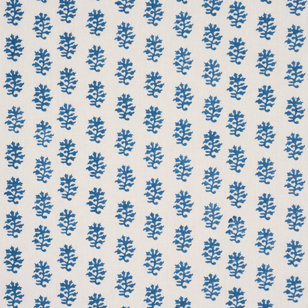 Schumacher Fabric Iksha Hand-Block Print - Indigo