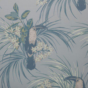 1838 Wallcoverings Wallpaper Le Toucan (Wp) # 01 Pale Blue