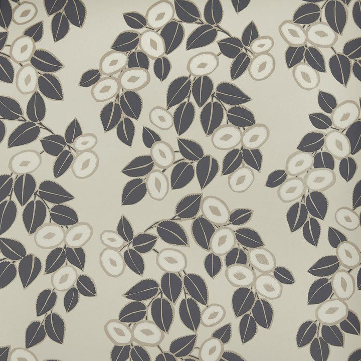Rosetta (Wp) # 03 Jet by 1838 Wallcoverings Designer Wallpaper Elodie STRAIGHT PASTE THE WALL UNITED KINGDOM V-25.5" 20.5"X11YD - Swanky Fabrics -