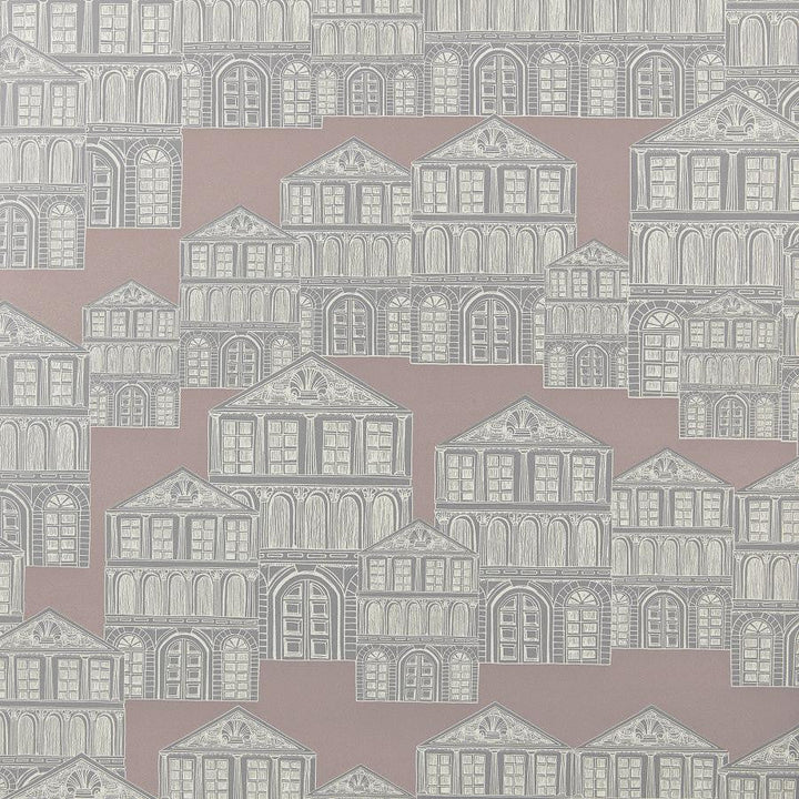 Maison (Wp) # 02 Rose by 1838 Wallcoverings Designer Wallpaper Elodie HALF DROP PASTE THE WALL UNITED KINGDOM V-21" 20.5"X11YD - Swanky Fabrics -