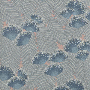 1838 Wallcoverings Wallpaper Clarice (Wp) # 01 Soft Blue