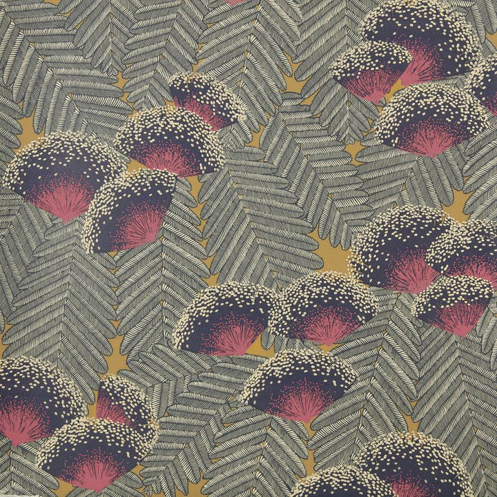 Clarice (Wp) # 03 Jet by 1838 Wallcoverings Designer Wallpaper Elodie HALF DROP PASTE THE WALL UNITED KINGDOM V-25.5" 20.5"X11YD - Swanky Fabrics -
