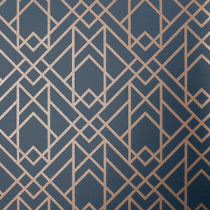 1838 Wallcoverings Wallpaper Metro (Wp) # 01 Midnight