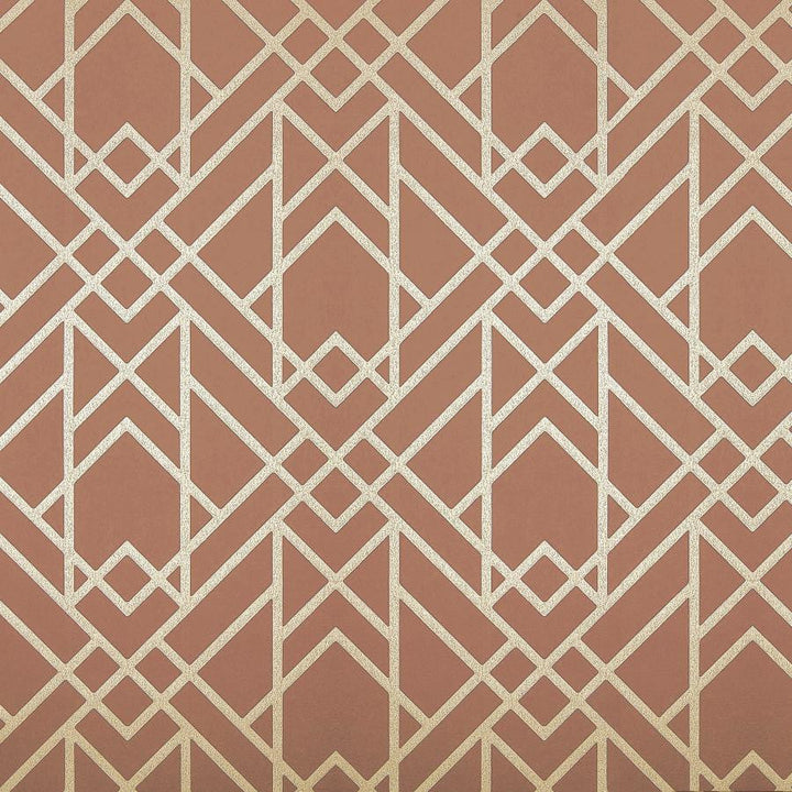 Metro (Wp) # 04 Amber Glow by 1838 Wallcoverings Designer Wallpaper Elodie STRAIGHT PASTE THE WALL UNITED KINGDOM V-10.25" 20.5"X11YD - Swanky Fabrics -