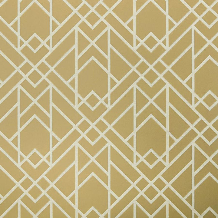 Metro (Wp) # 07 Mustard by 1838 Wallcoverings Designer Wallpaper Elodie STRAIGHT PASTE THE WALL UNITED KINGDOM V-10.25" 20.5"X11YD - Swanky Fabrics -