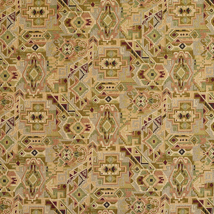1951 Aztec by Charlotte Designer Fabric Ring book page #23A 60% Cotton, 40% Polyester Asia Exceeds 120,000 Wyzenbeek Rubs (Heavy Duty) </p><p>Repeat: Horizontal: 19" x Vertical: 14" 54 Inches - Swanky Fabrics -