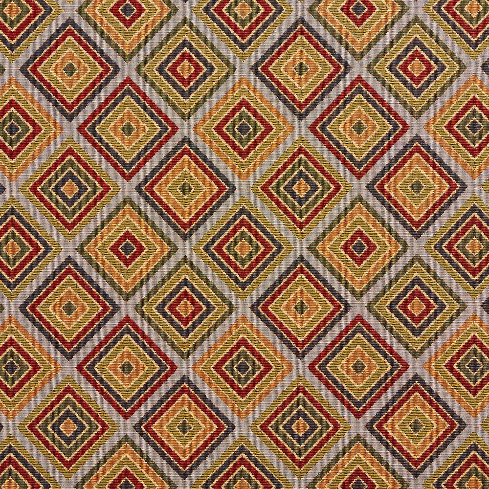 1966 Heather Diamond by Charlotte Designer Fabric Tapestry Classics 70% Polyester, 30% Cotton Asia Exceeds 45,000 Wyzenbeek Rubs (Heavy Duty) Horizontal: 7.5" x Vertical: 7.5" 54 Inches - Swanky Fabrics -