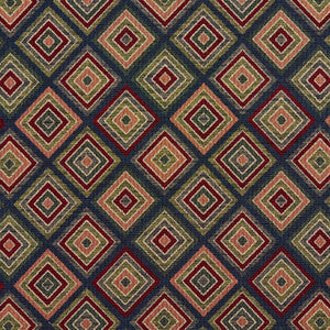 Charlotte Fabric 1967 Navy Diamond