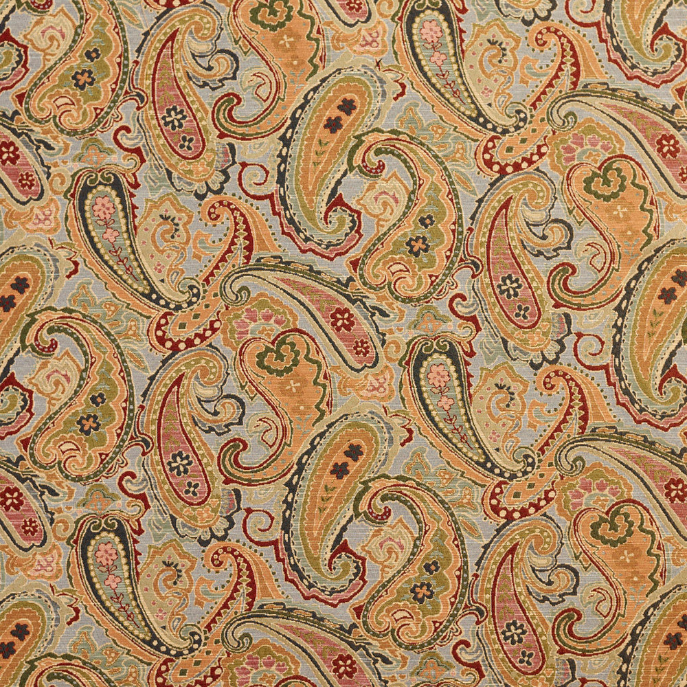 1970 Heather Paisley by Charlotte Designer Fabric Tapestry Classics 70% Polyester, 30% Cotton Asia Exceeds 45,000 Wyzenbeek Rubs (Heavy Duty) </p><p>Repeat: Horizontal: 28.5" x Vertical: 15.25" 54 Inches - Swanky Fabrics -