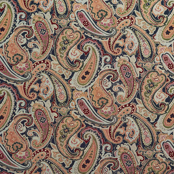 1971 Navy Paisley by Charlotte Designer Fabric Tapestry Classics 70% Polyester, 30% Cotton Asia Exceeds 45,000 Wyzenbeek Rubs (Heavy Duty) </p><p>Repeat: Horizontal: 28.5" x Vertical: 15.25" 54 Inches - Swanky Fabrics -