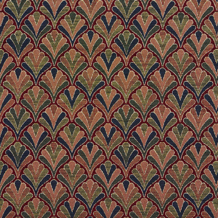 1973 Merlot Fan by Charlotte Designer Fabric Tapestry Classics 70% Polyester, 30% Cotton Asia Exceeds 45,000 Wyzenbeek Rubs (Heavy Duty) </p><p>Repeat: Horizontal: 7.5" x Vertical: 7.5" 54 Inches - Swanky Fabrics -