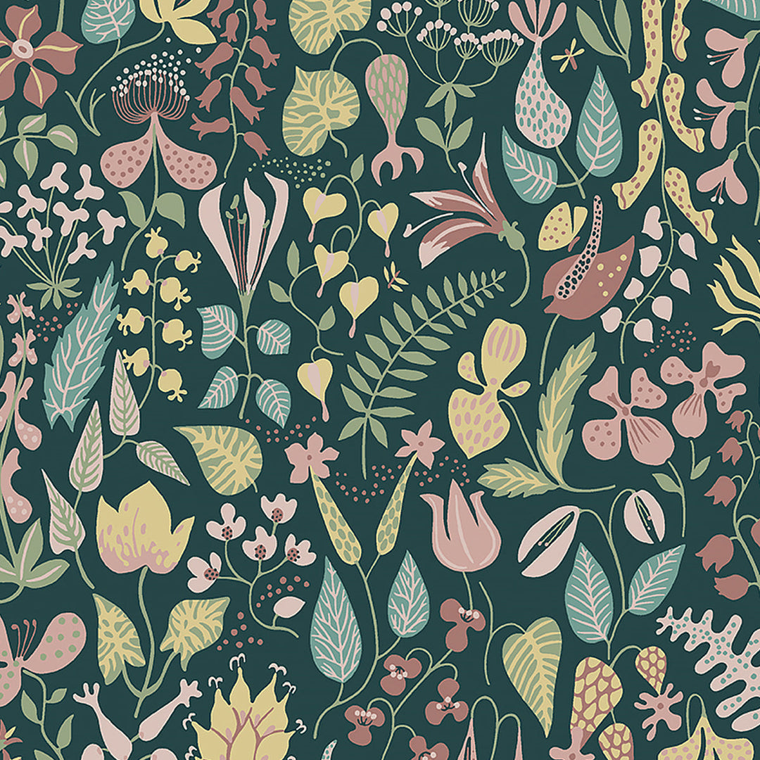 Schumacher Wallcovering Herbarium - Spruce