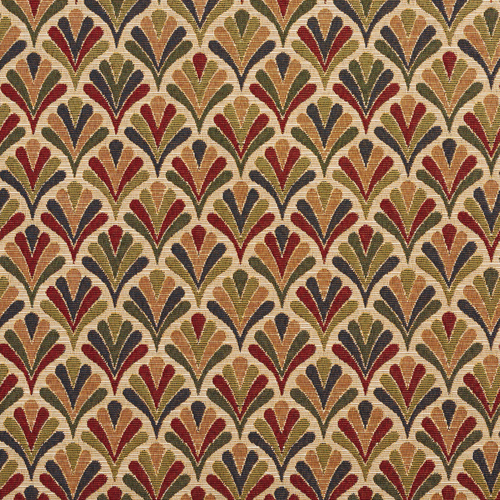 1976 Ecru Fan by Charlotte Designer Fabric Tapestry Classics 70% Polyester, 30% Cotton Asia Exceeds 45,000 Wyzenbeek Rubs (Heavy Duty) </p><p>Repeat: Horizontal: 7.5" x Vertical: 7.5" 54 Inches - Swanky Fabrics -