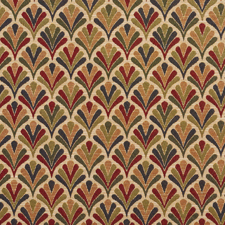 1976 Ecru Fan by Charlotte Designer Fabric Tapestry Classics 70% Polyester, 30% Cotton Asia Exceeds 45,000 Wyzenbeek Rubs (Heavy Duty) </p><p>Repeat: Horizontal: 7.5" x Vertical: 7.5" 54 Inches - Swanky Fabrics -