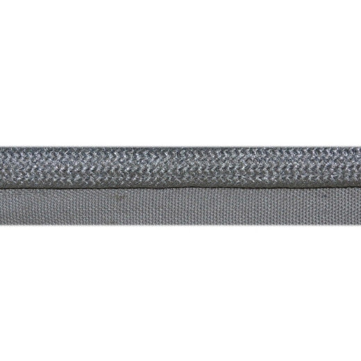 0879 - Silver by Europatex Designer Fabric Metallic Collection 100% Polyester China See Sample Horizontal: N/A and Vertical: N/A 0.50 inches  - Swanky Fabrics -