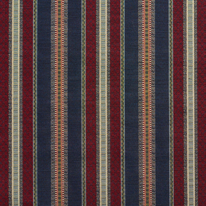 1987 Navy Stripe by Charlotte Designer Fabric Tapestry Classics 70% Polyester, 30% Cotton Asia Exceeds 45,000 Wyzenbeek Rubs (Heavy Duty) </p><p>Repeat: Horizontal: 7.25" 54 Inches - Swanky Fabrics -