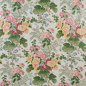 Lee Jofa Fabric Hollyhock Hdb White/Pink
